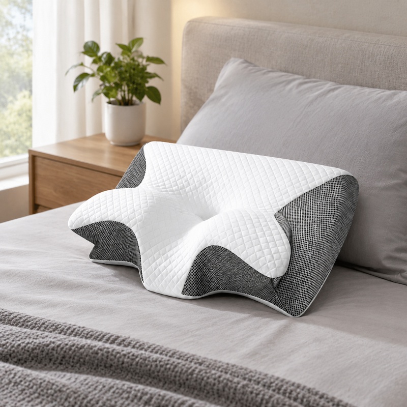 Memory Foam Orthopedic Pillow Neck Pain - وسادة رقبة مريحة مصنوعة من مادة