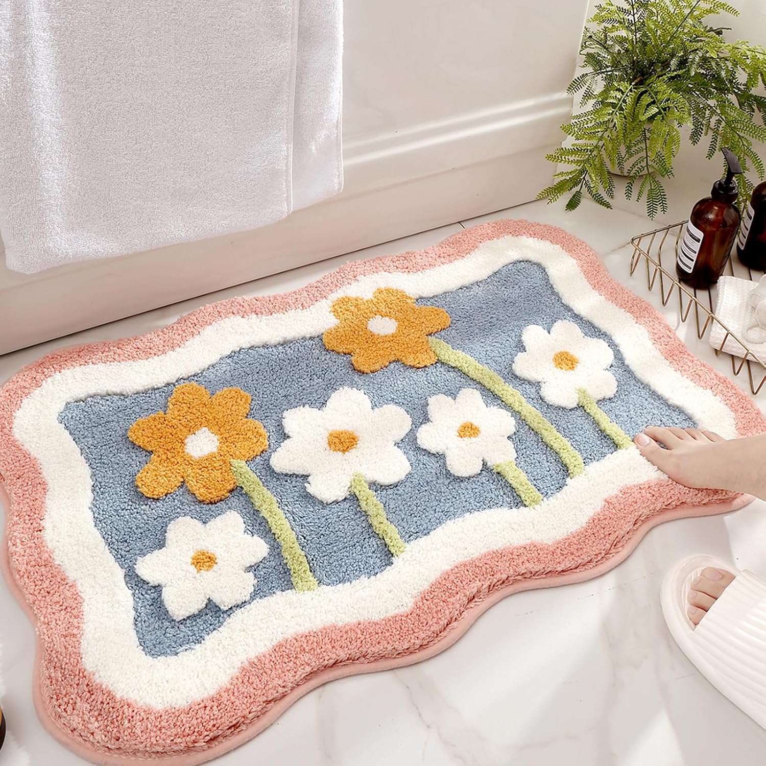 حمام حصيرة عدم الانزلاق لينة ف - مراجعة Quick Dry Diatomite Bath Mat وسعره