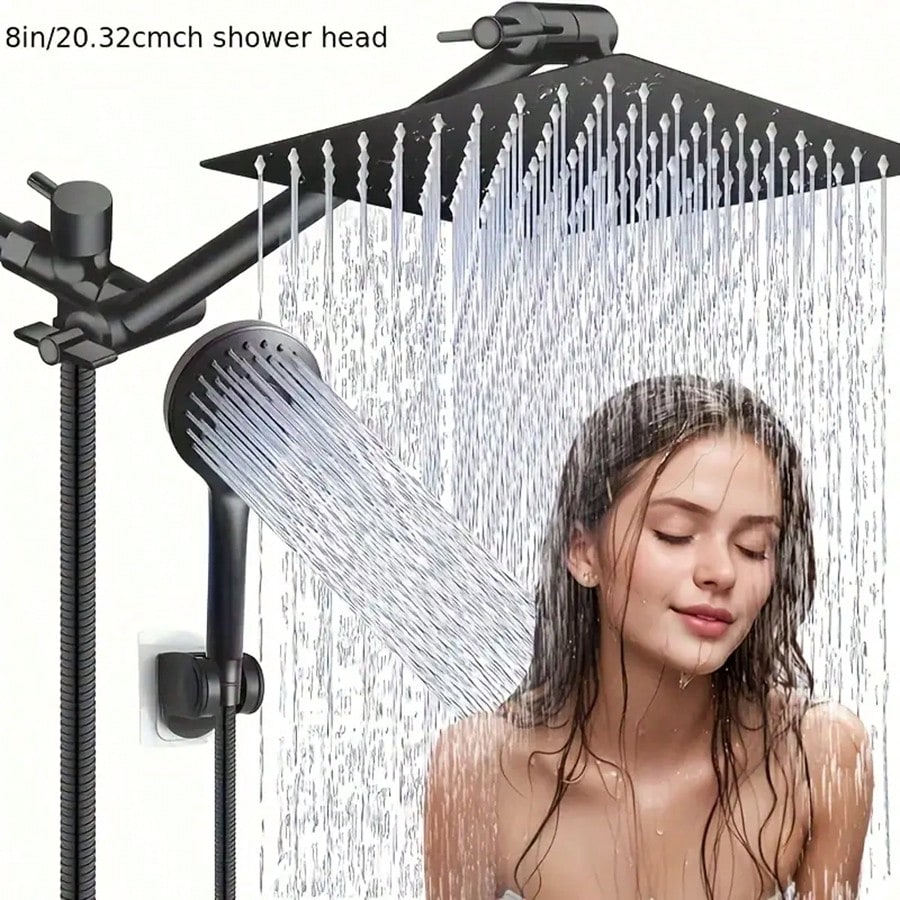 رأس دش مطري عالي الضغط مع رأس  - مراجعة High Pressure Shower Head Handheld وسعره