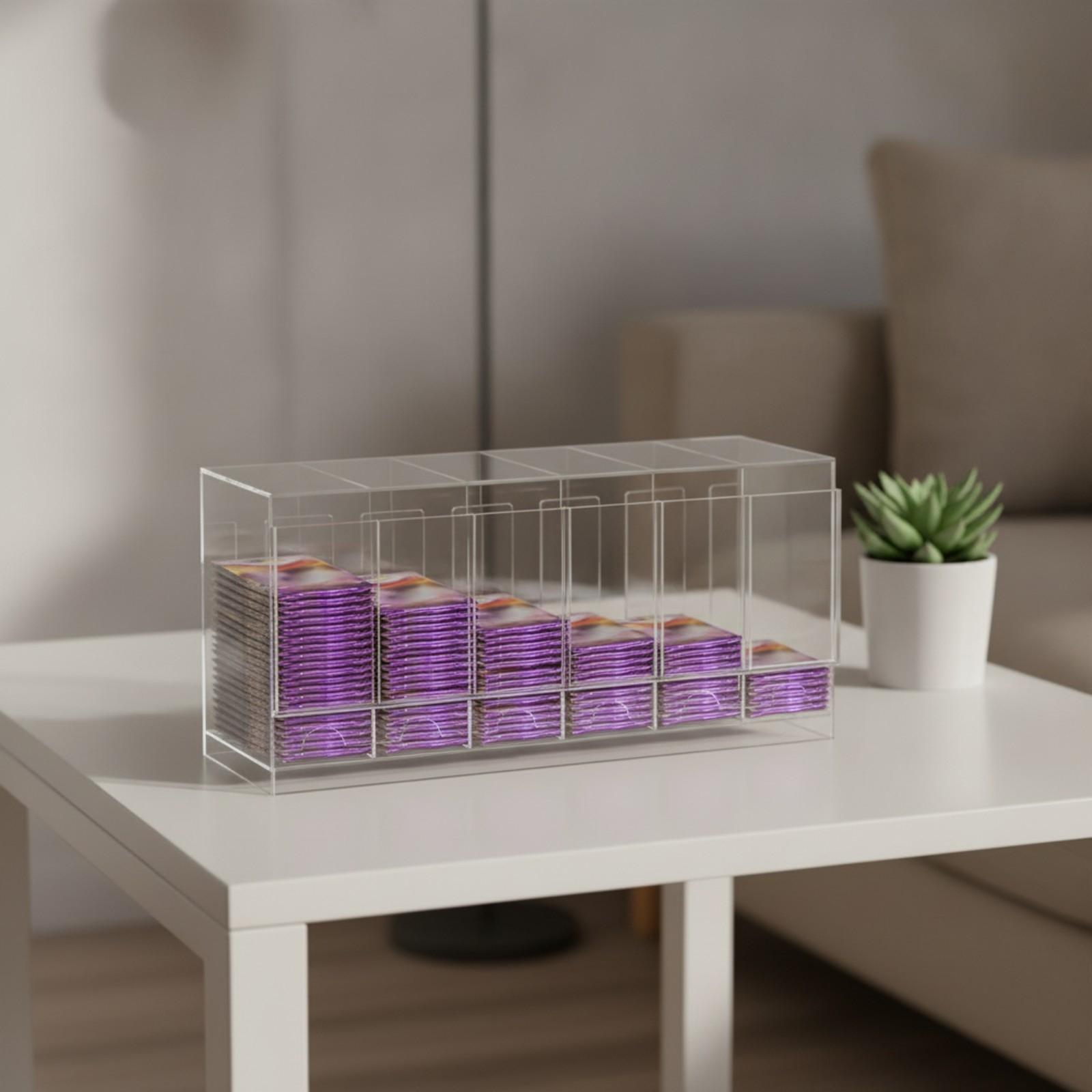 صندوق عرض بطاقات مقسم، بدون غط - مراجعة Storage & Organization وسعره