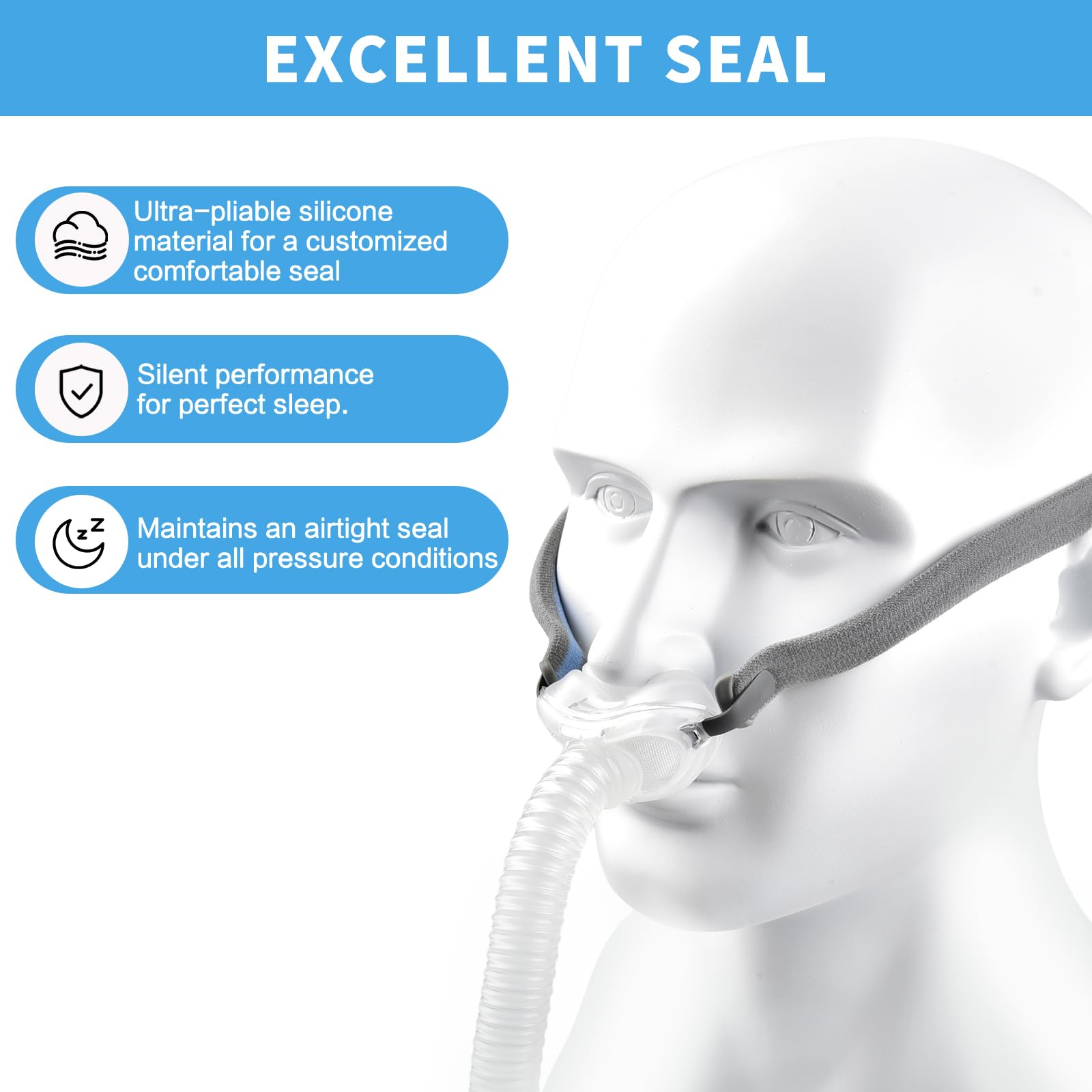 قطعتان من وسادة الأنف P10 AirF - مراجعة Anti Snore Contour Pillow وسعره