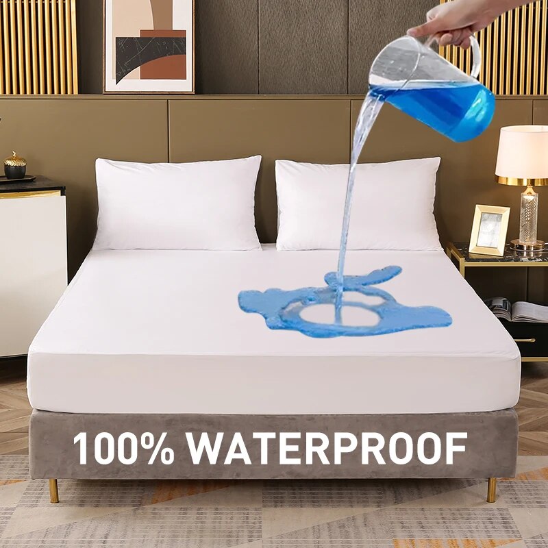 غطاء الفراش ورقة المجهزة مقاوم - مراجعة Waterproof Mattress Protector Breathable وسعره